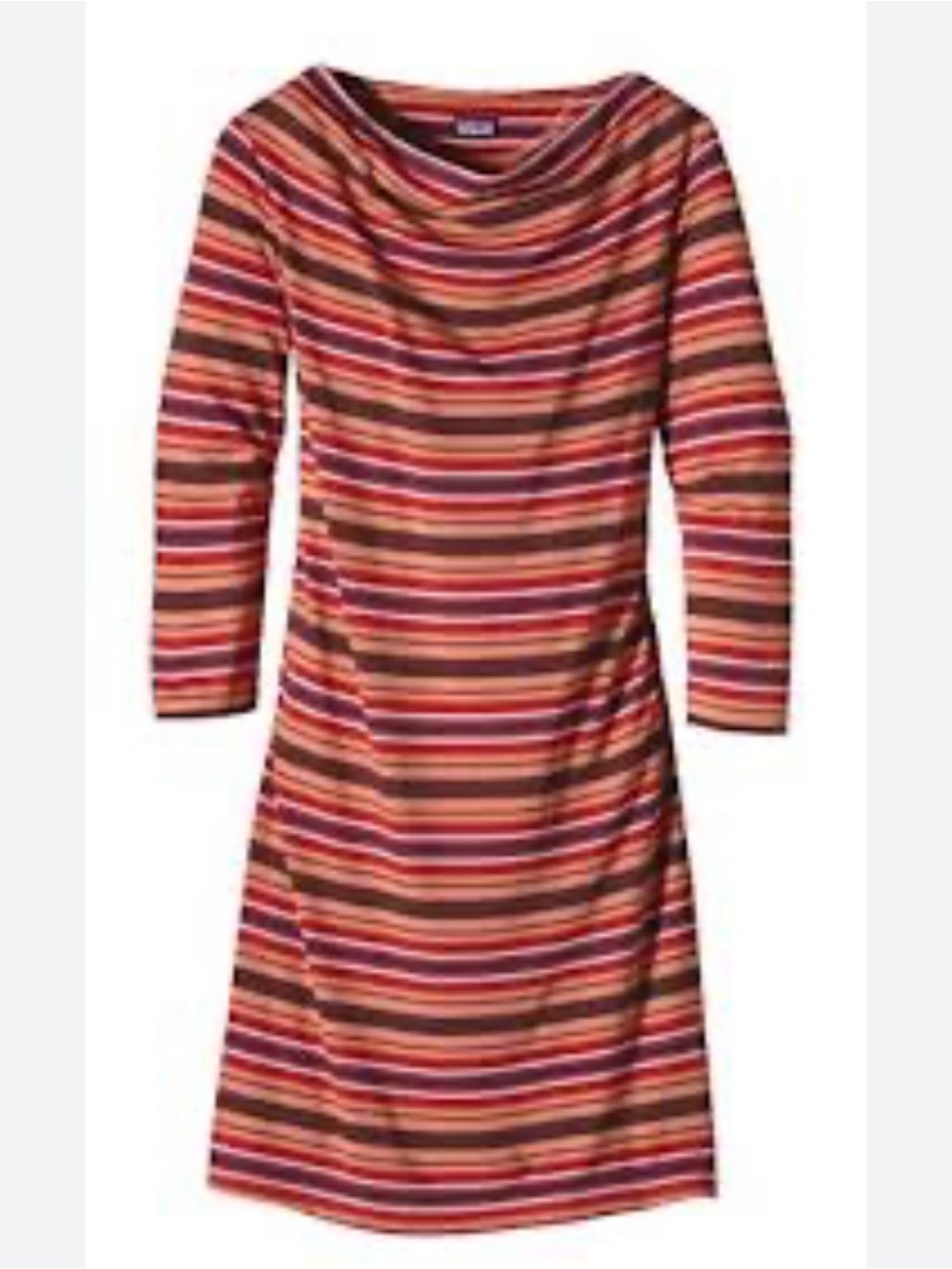 Patagonia Women’s Medium Striped Scoop Neck Shift Dress in Multi-Color NWT - Picture 2 of 8